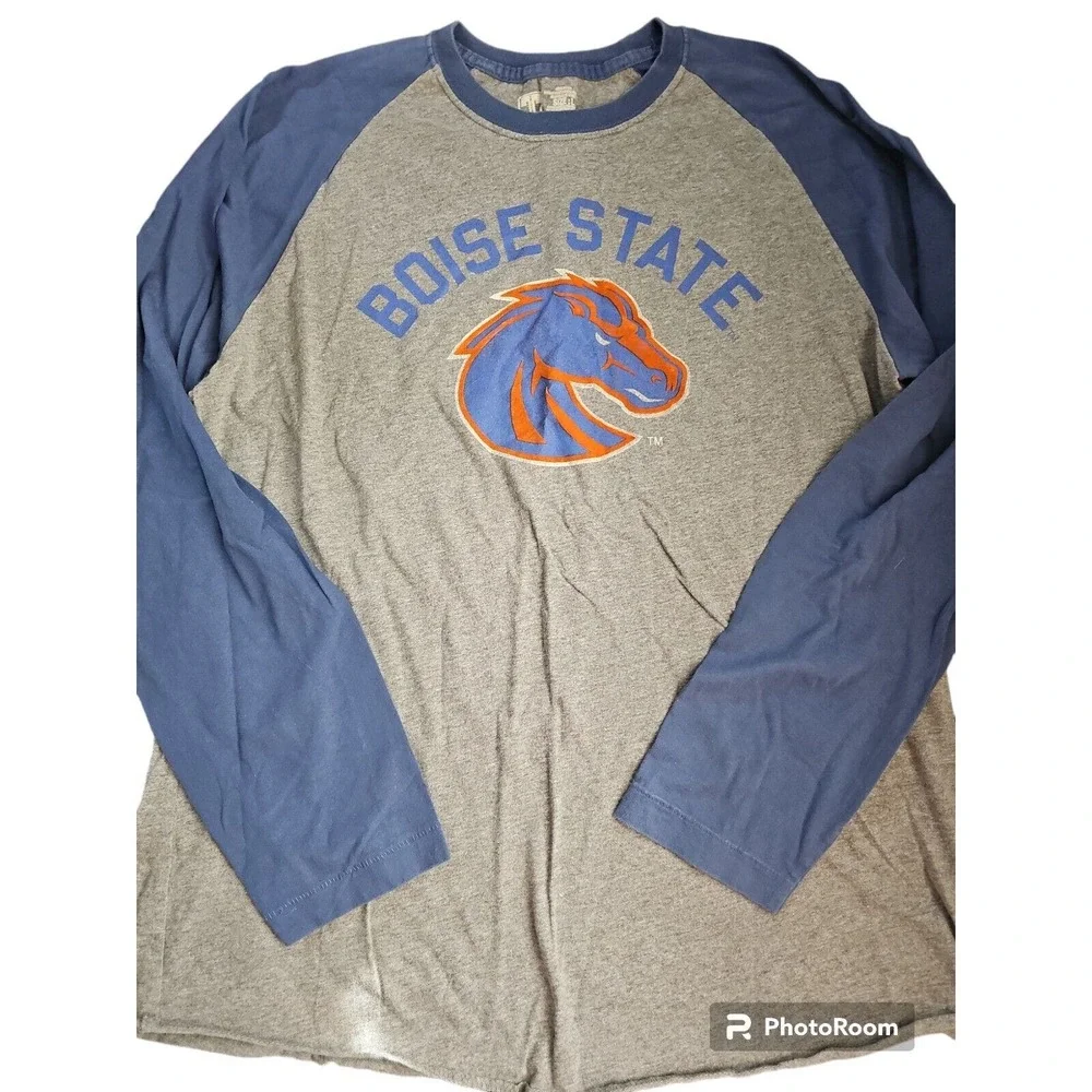 Boise State Size Large Baseball‎ Long Sleeve Shirt